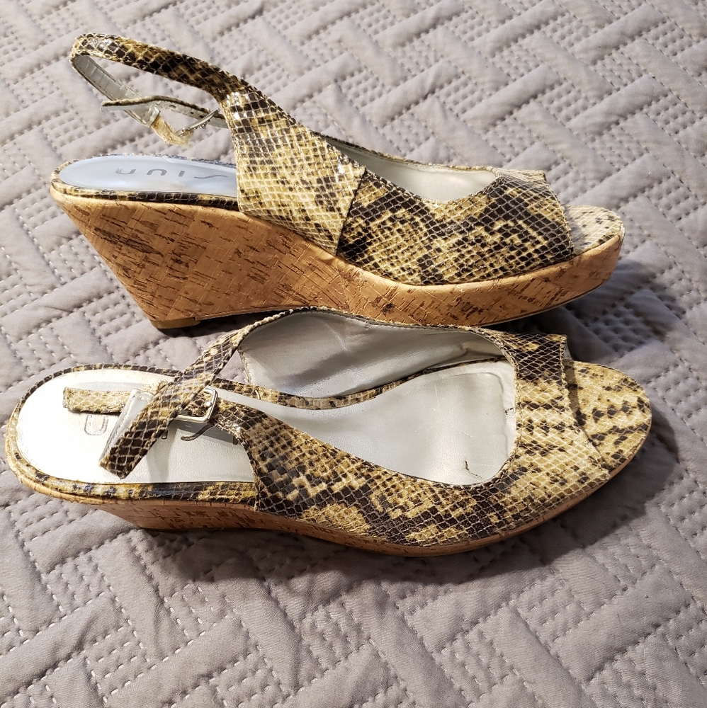 Unisa Wedge Sandal Python Print - 10 - image 3